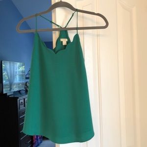 EUC J. Crew scalloped edge tank